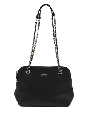 DKNY chain leather satchel - Black