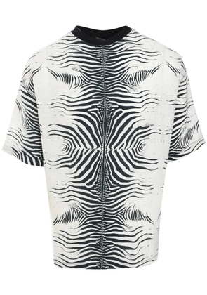Roberto Cavalli zebra-print t-shirt - White