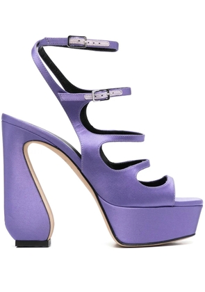 Sergio Rossi buckle-fastening strappy sandals - Purple