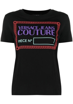 Versace Jeans Couture Piece Number-print T-shirt - Black