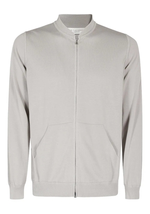 Filippo De Laurentiis zip-up stand-collar cardigan - Grey