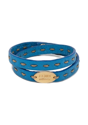Fendi Pre-Owned leather bracelet - Blue