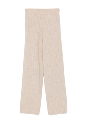 Max Mara ribbed cashmere trousers - Neutrals