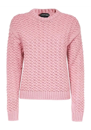 TOM FORD crochet-knit jumper - Pink
