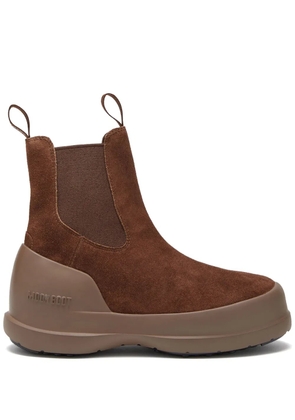 Moon Boot Luna logo-print boots - Brown