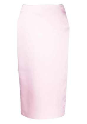 Prada rear slit high-waisted skirt - Pink