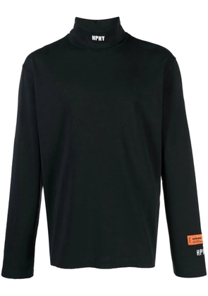 Heron Preston HPNY embroidered-logo roll-neck top - Black