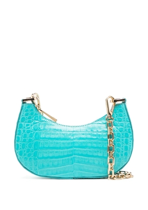 Maria Oliver crocodile-embossed crossbody bag - Green