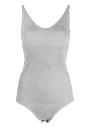 CFCL V-neck ribbed bodysuit - Grey