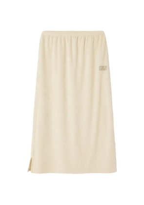 American Vintage embroidered A-line midi skirt - Neutrals