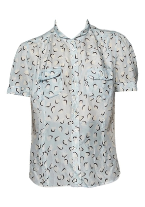 Weekend Max Mara 2023 printed silk blouse - Blue