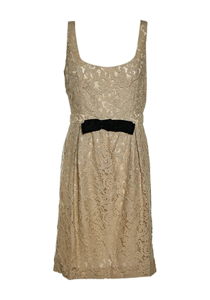 Moschino Pre-Owned lace mini dress - Neutrals