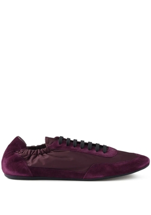 Prada Collapse Re-Nylon suede sneakers - Purple