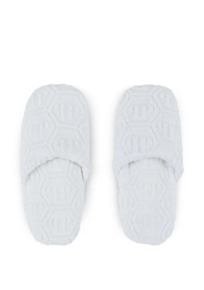 Philipp Plein Hexagon Puffy slippers - White