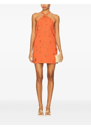 Alexis Milaa floral-detail mini dress - Orange