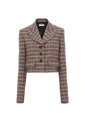 Chloé checked pocket blazer - Neutrals