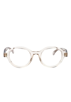 Moncler Eyewear oval-frame glasses - White