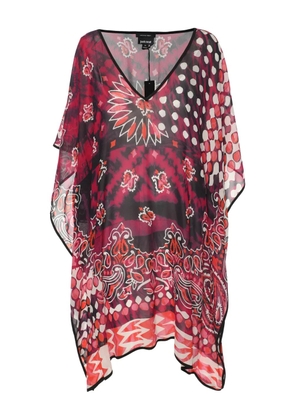 Just Cavalli chiffon print kaftan - Red