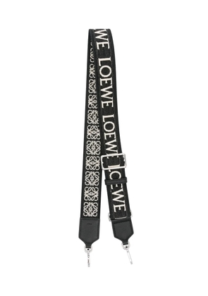 LOEWE Anagram-jacquard reversible shoulder strap - Black