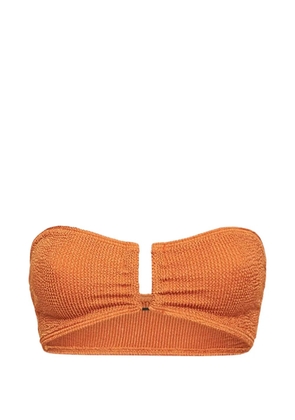 Bond-eye cut-out bikini top - Orange
