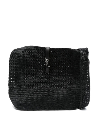 Saint Laurent medium Les 5 À 7 raffia shoulder bag - Black