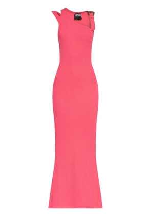 Versace Jeans Couture ribbed maxi dress - Pink