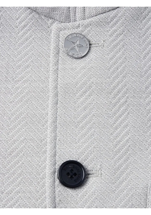 Shanghai Tang herringbone-button jacket - Grey