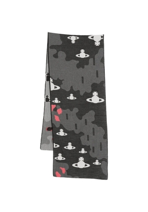 Vivienne Westwood camouflage Orb scarf - Black