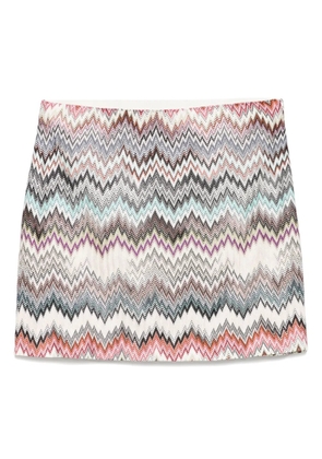 Missoni zigzag-patterned skirt - Neutrals