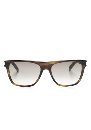 Saint Laurent Eyewear SL 402 square-frame sunglasses - Brown