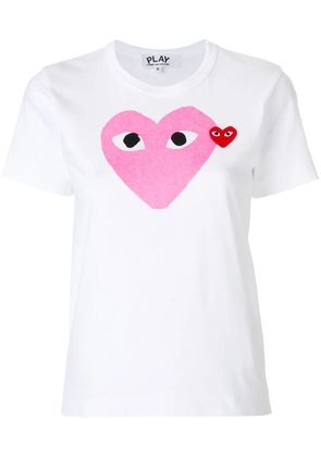 Comme Des Garçons Play heart logo T-shirt - White