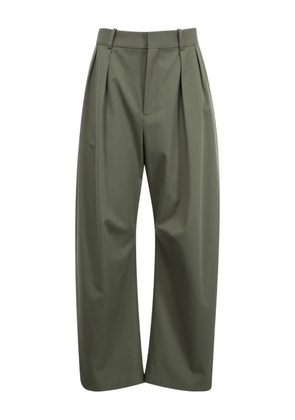 LOEWE pleated barrel trousers - Green