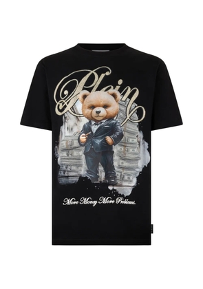 Philipp Plein rhinestones print round-neck T-shirt - Black