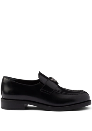 Prada Chocolate leather loafers - Black