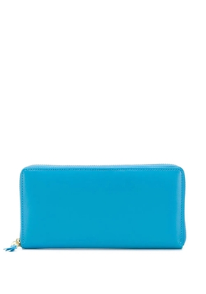 Comme Des Garçons Wallet zip-around leather wallet - Blue