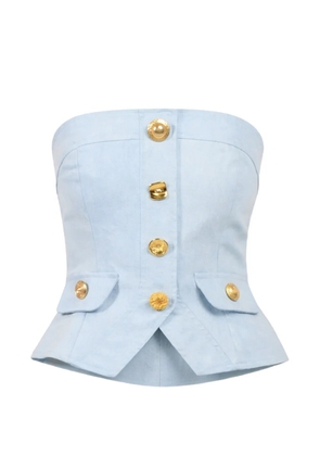 Francoise Pinton - Paris Bijou strapless top - Blue