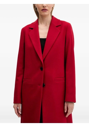 HUGO button-fastening coat - Red