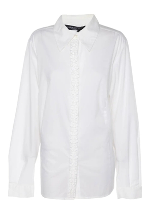 Marina Rinaldi long-sleeved cotton shirt - White