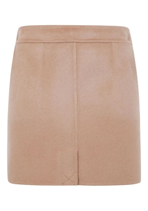 Semicouture Ilaria pocket-detail wool mini skirt - Brown