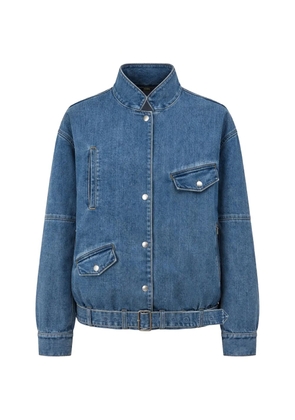 Tibi Moto denim bomber - Blue