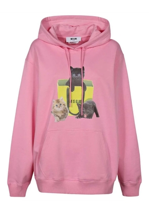 MSGM cotton hoodie - Pink