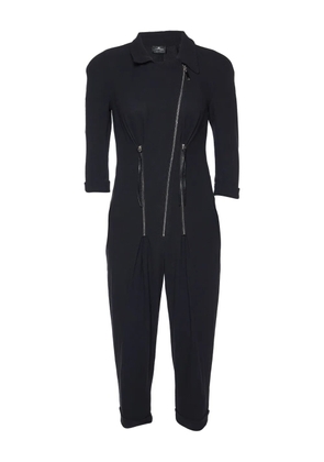 Elisabetta Franchi zip-detail jumpsuit - Black