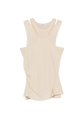 Patrizia Pepe double-layer tank top - Neutrals
