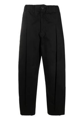 SAGE NATION box-pleat wide-leg trousers - Black