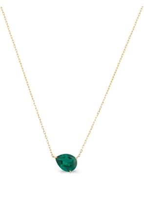 Persée 9K yellow gold Iris emerald necklace