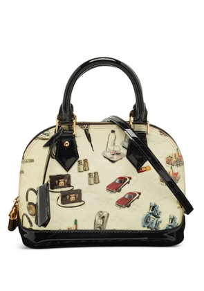Louis Vuitton Pre-Owned sticker motifs Alma satchel - Neutrals