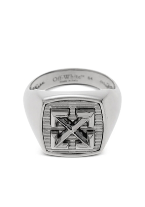 Off-White Arrows signet ring - Silver