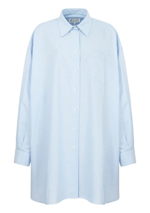 Maison Margiela drop-shoulder cotton shirt - Blue