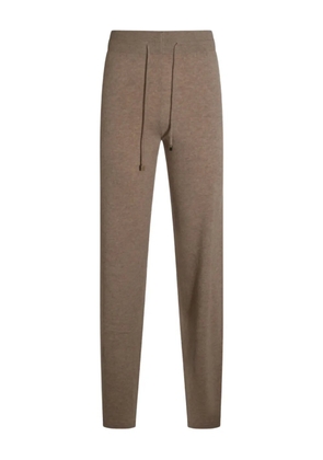 Malo elasticated-waistband drawstring trousers - Brown