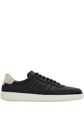 Ferragamo leather trainers - Black